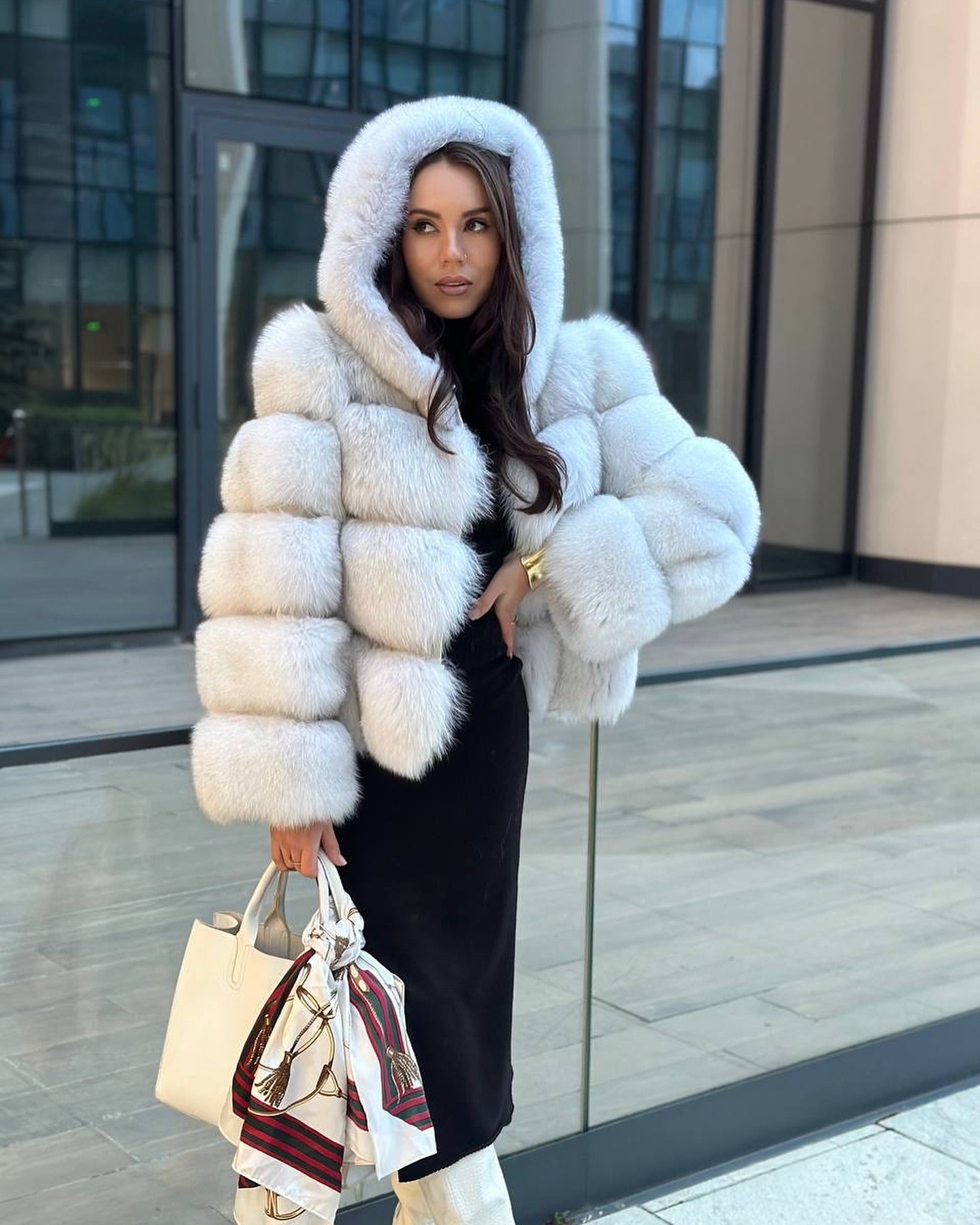 Tara Fluffy Fur Coat