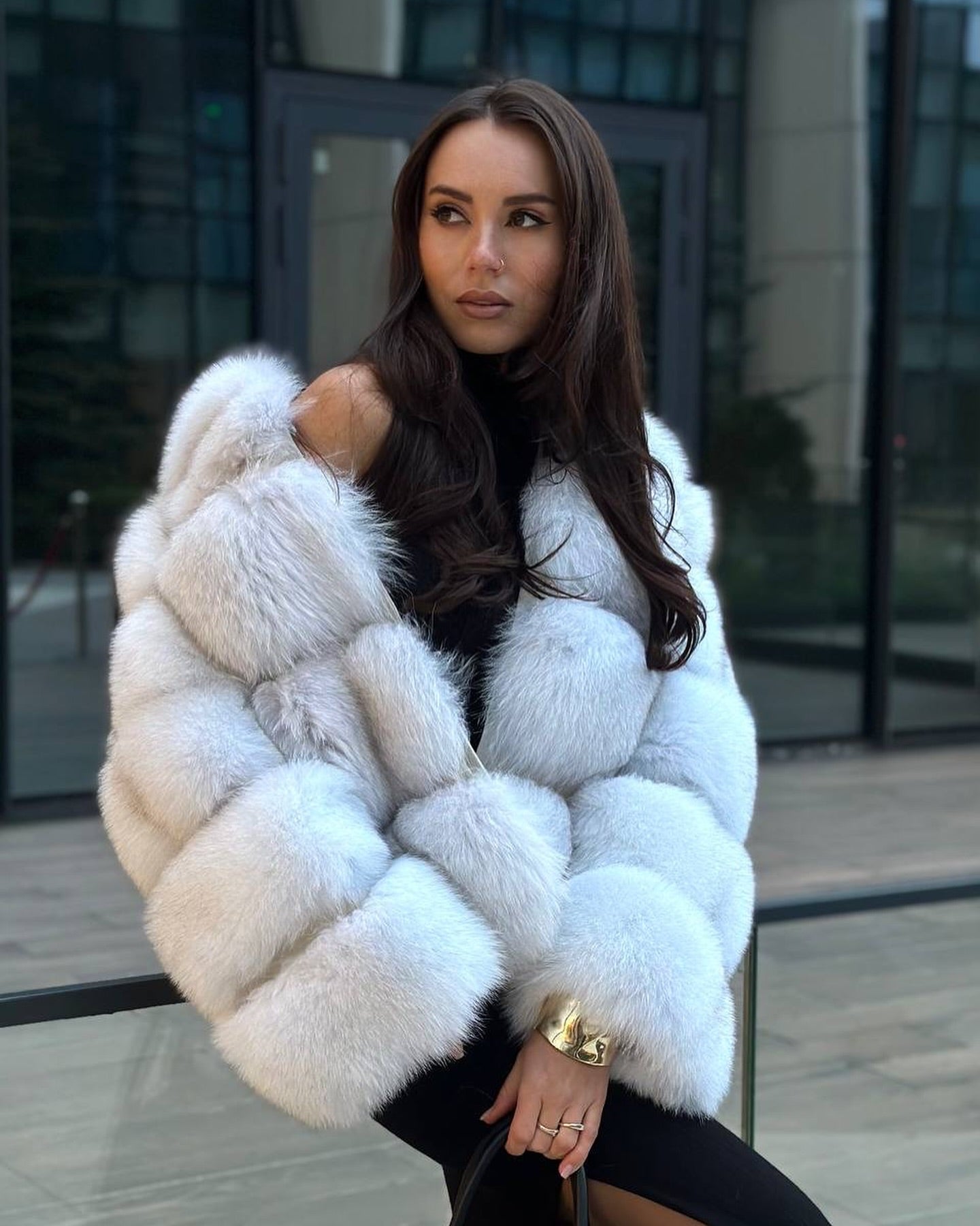 Tara Fluffy Fur Coat
