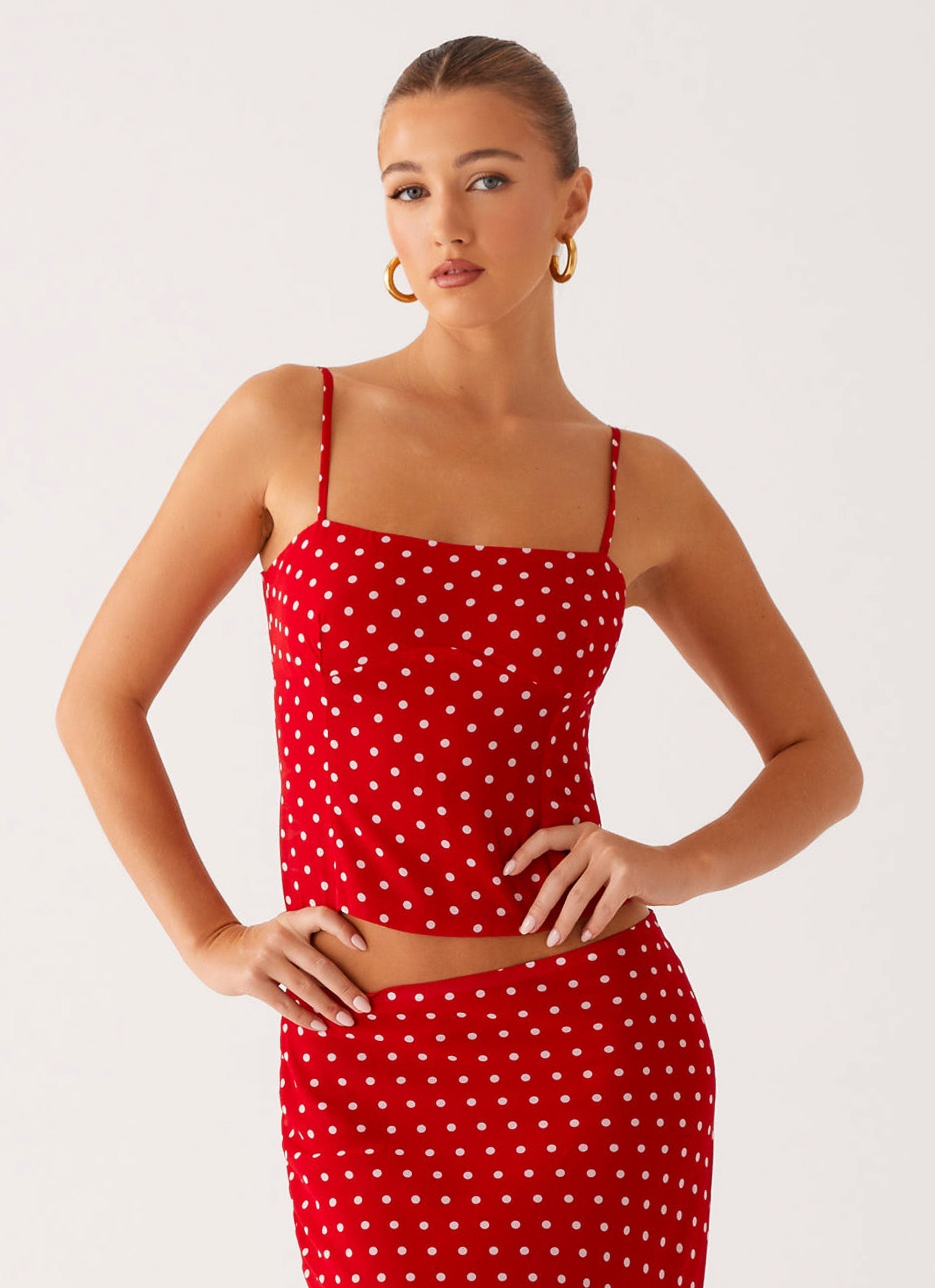 Sandy Polka Dots Top